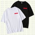 Kaos Sablon Anime Haikyuu Nekoma LOGO Kiri Merah. 