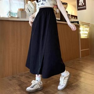 Womens  High Waist Wide-legged Pants Loose Large Size A-line Trousers Casual Yamamoto Trousers