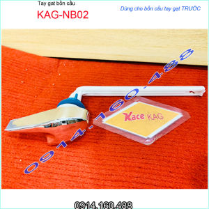 Tay gạt bồn cầu KAG-NB02 cần gạt dùng bàn cầu gạt trước nhựa