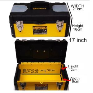 TRENY Stainless Steel Toolbox Industrial Grade Multi-Functional Car Large and Small Hardware Auto Repair Auto Protection Electrician Storage Box