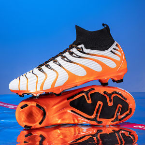 2025 New high-top football shoes for artificial turf suitable for men women teenagers and students for training and sports