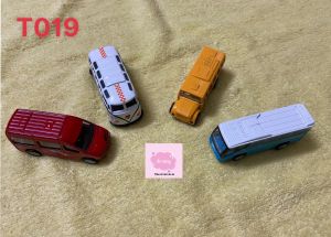 ( xe kim loại) Set 4 chiếc xe ô tô xe bus xe tải xe khách bằng kim loại bền đẹp an toàn cho bé