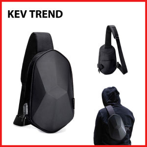 Hard Shell Crossbody Bags Sling Bag Chest Bag Waterproof Shoulder Bag Sports Polygons Bag for Mens Women Travel Camping