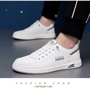 [Free Shipping] Hot-Selling Versatile Fashionable Breathable Casual Shoes For Men White Sneakers Non-Slip Board Shoes Trendy MenS Shoes