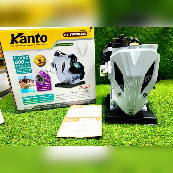 KANTO ปั๊มน้ำอัตโนมัติ รุ่น KT-TURBO-600 600วัตต์ ท่อออก 1X1นิ้ว ดูดลึก ...