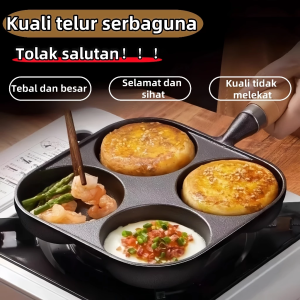 7 Hole Frying Pot Cast Iron Non-Stick Breakfast Maker Cookware Stuffed Pancake Pan Household Kitchen Restaurant Cookware