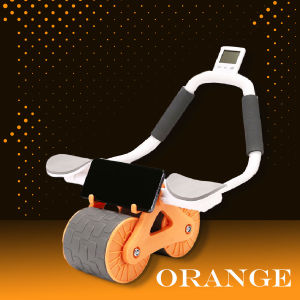 ล้อบริหารหน้าท้องพร้อมนาฬิกาจับเวลา ปรับระดับความสูงได้ แบบพกพา ดีไซน์สปอร์ต