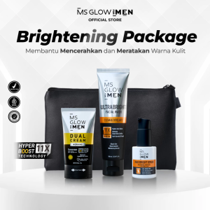 MS GLOW MEN New Series - Paket Perawatan Mencerahkan Wajah Kusam Pria 100% Original