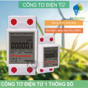Công tơ điện tử 1 thông số 80A LWCD-DS – Lựa chọn tối ưu cho đo lường điện năng đơn giản