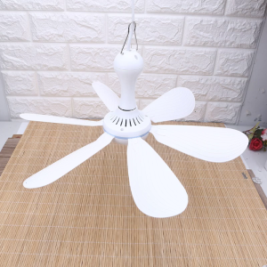 220V 20W 6 Blue Flabellums Ceiling Fan 16.5inch one speed Soft Wind Quiet Hanging Fan for Bedroom and more