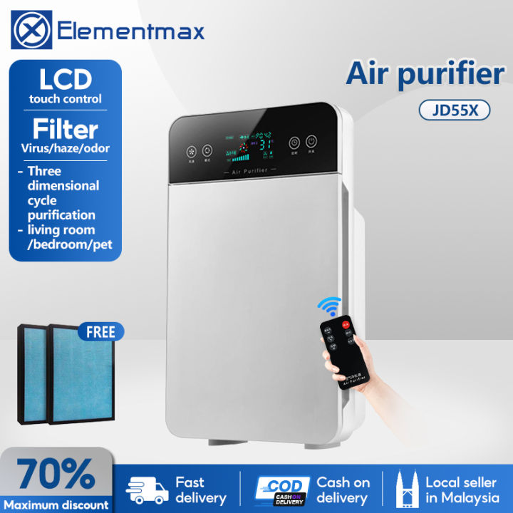 Air purifier pm2 5 hepa filternegative ion remote control smart virus