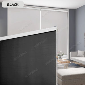 100% Blackout Window Blinds Roller Thickened Sun-Blocking Shades For Home Office School