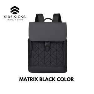 SIDE KICKS Bourbon PU Backpack 15.6 Laptop Men Woman Beg Galas Lelaki Perempuan 男女大容量背包