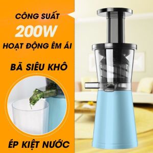 Máy ép chậm mini KALITE KL-530 Thiết kế nhỏ gọn tinh tế phù hợp cho gia đình hoạt động êm ái dễ dàng sử dụng