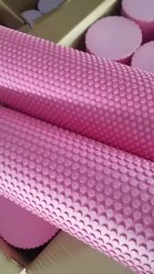 Shipped from China [BIN] Solid EVA Foam roller 90cm Long Hexagonal Floating Point Yoga Column Half Shaft Relaxation Column Balance Stick Pilates Column