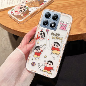 Phone Casing for Xiaomi 14T Pro 14 T 13T 13 Pro New 2024 cute Cartoon Superman Shinchan Pattern clear Silicone Soft Case Xiaomi14T Pro Cartoon Phone Cover