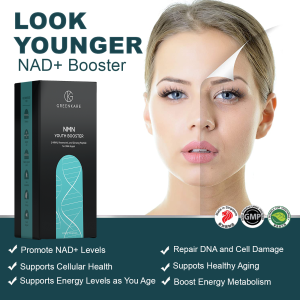 GreenKare NMN NAD+ Booster for Men & Women - Healthy Aging DNA Repair Cellular Energy Metabolism - 3-in-1 Advanced Formula - 30 Veg Capsules