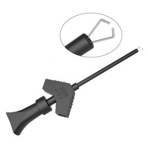 2ชิ้นตัวจับสำหรับทดสอบจัมเปอร์อุปกรณ์เสริมทดสอบอิเล็กทรอนิกส์คลิปหนีบตะขอทดสอบแขวนตัวจับขาอุปกรณ์สำหรับทดสอบสปริงภายใน