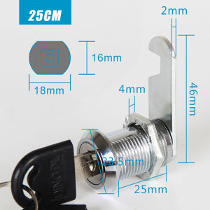 Security Lock Letter Box Cam Cylinder Locks Cylinder Cabinet Locker Cam Lock with Keys Mailbox Lock Drawer 16MM/20MM/25MM/30MM