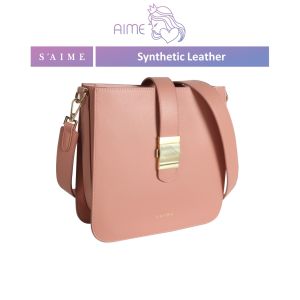 SAIME Belt Lock Multi Layers Lady Sling Bag 皮带扣多隔层侧背包 (M) - Aime Empire [READY STOCK]