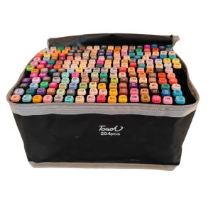 120/168/204 Warna Sketsa Spidol Umum General Marker Set Animation Markers / Twin Market Set Spidol  for Draw Manga Animation Fashion Student Design Art Supplies