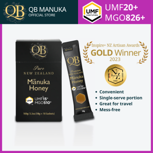 QB Manuka Honey MGO 826+ UMF 20+ 100% Pure New Zealand Honey 250g