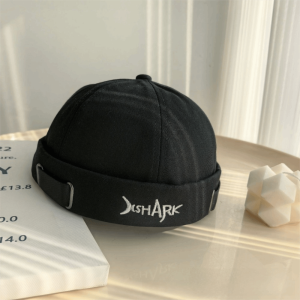 DORADO Cotton Beanie Hat Breathable Adjustable Hip Hop Hat Vintage Solid Color Docker Hat Men