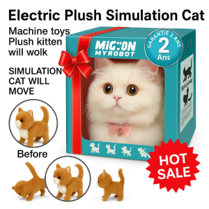 Real Electric Plush Cat Toy Simulation Electric Plush Kitten Toys Stuffed Plush Sounding Cats Toys