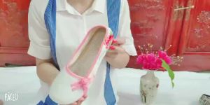 Cloth Shoes Chinese-Style Round-Toed Cloth Shoes Ethnic Style Embroidered Shoes Comfortable Mom Shoes