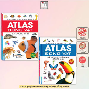 Sách - Combo 2c Atlas động vật - Thế giới các loài chim côn trùng + Đại dương kỳ bí