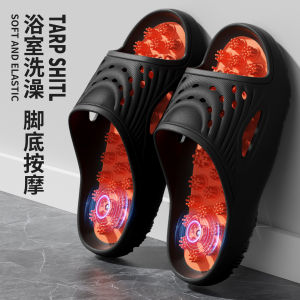 [Free Shipping] Mens Sports Slippers Thick-Soled Non-Slip For Indoor Use Suitable For Couples EVA One-Strap Sandals Womens Style.