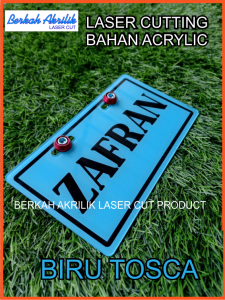 Plat nomor sepeda listrik 1 HARI JADI (CUSTOM REQUEST NAMA DAN NOMER)