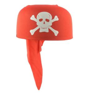 ผ้าเช็ดหน้าพิมพ์ลายกะโหลกสำหรับผมถักผ้าโจรสลัดฮาโลวีนที่รัดศีรษะผ้าโพกหัวผูกฮิปฮอปสำหรับพร็อบถ่ายรูปเด็กผู้หญิงร้อน