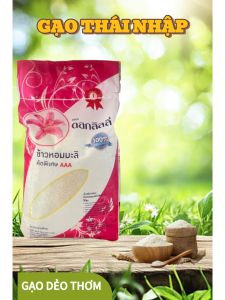 Gạo Thái Hoa Ly 10Kg Gạo Thơm Hoa Ly- Dẻo Vừa Thơm Nhẹ Ngọt Cơm