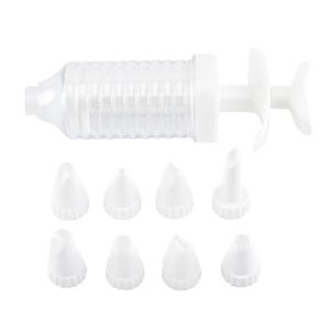 Cream Filling Injector Supplies Set 7 Piece Set Cookie Butter Decorating Gun Cake Baking Decorating Tool 裱花器8奶油嘴曲奇裱花