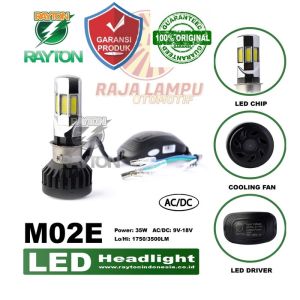 Lampu Motor RTD M02E 6 Sisi 6 MATA HeadLamp RAYTON ORIGINAL