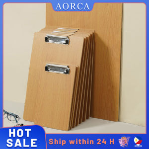 A4 Wood Clipboard Clip Board Thickening Wooden Folder Classroom Office School Supplies Memo Clipboard Clip Board Menu Splint Writing Board