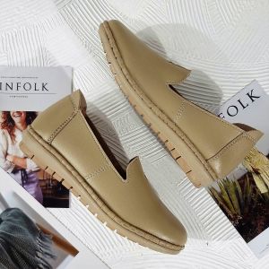 Sepatu Slip on Wanita Terbaru 2023 Flatshoes Korean Style Dewasa Kulit Sintetis Formil