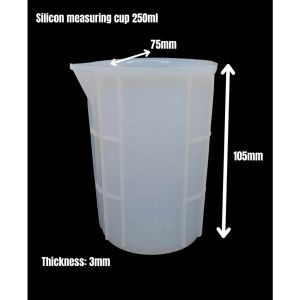 Silicone Measuring cups DIY Tools Silicone Cups 250ml / 600ml / 1000ml