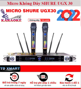 Micro Không Dây Shure UGX 30 Mới ƞhất 2022 – Micro Hát NhẹCảm Biến Tự NgắtChống HúRítBắt Sóng Cực Xa Lên Đến 100m