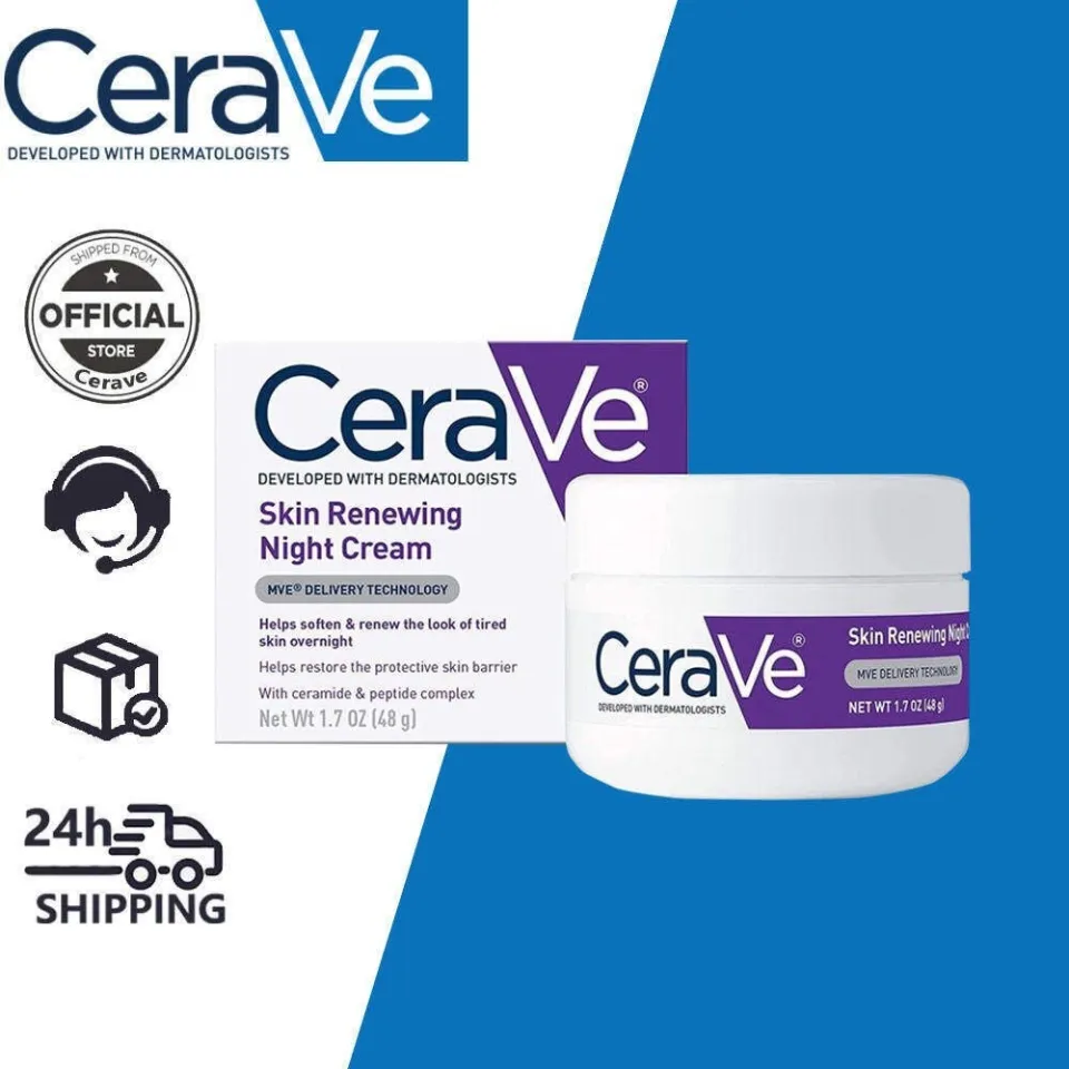 CeraVe Skin Renewing Night Cream with Peptides 48g | Lazada Singapore