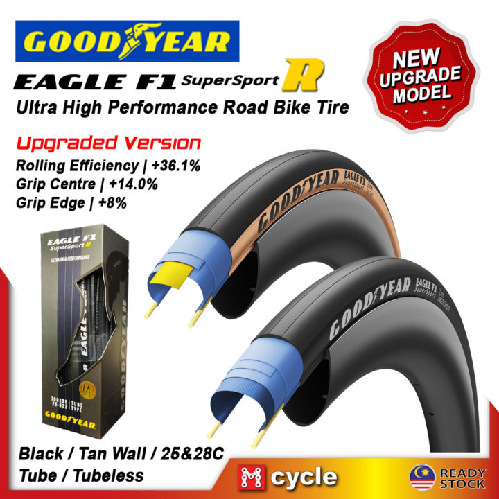 Goodyear Eagle Sport Folding Road Bike Tire - 700x30c (30-622)