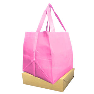 12 PCS / LUSINAN TAS SPUNBOND GOODIE BAG CAKE BAKERY DUS MIKA NASI KOTAK 25X25 KANTONG KAIN BINGKISAN BELANJA KUE / HAMPERS SOUVENIR HANTARAN BERKAT / BESEK