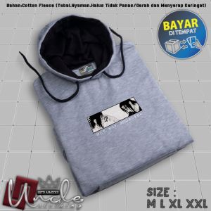 Sweater Hoodie fleece tebal gramasi 280/ Jaket Sweater Hoodie Uncle.Clothing Sablon Anime / Jaket hoodie Terbaru /Switer Hoodie oblong / Sweater hoodie