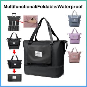 Large Capacity Travel Bag Foldable Waterproof Portable Storage Bag Multifunction Handbag Workout Yoga Gym Shoulder Bag