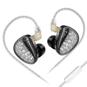 KZ ZA12 2DD+4BA Hybrid IEM Headphones Wired InEar Monitor Hifi Adjustable Tuning Earphones Sports Noise Cancellin Gaming Headset