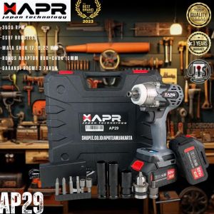 APR Impact Wrench 550NM 88vf pembuka roda ban motor mobil cvt AP29+ brushless