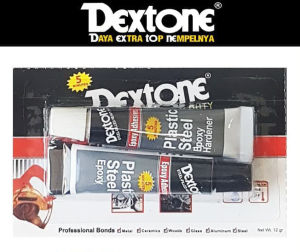 Lem Besi Dextone 5 Menit Super Kuat Baja PVC Kuningan Stainless Alumunium Motor Mobil Automotif Original Asli Tahan Air dan Panas