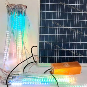 【Tahan 12 Jam】Solar system meteor 50/30pcs with remote control outdoor decoration waterproof festival decor