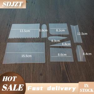SDJZT 9 cái bánh scraper Kem Spatula bánh Cutter bánh khuôn nướng dụng cụ trang trí